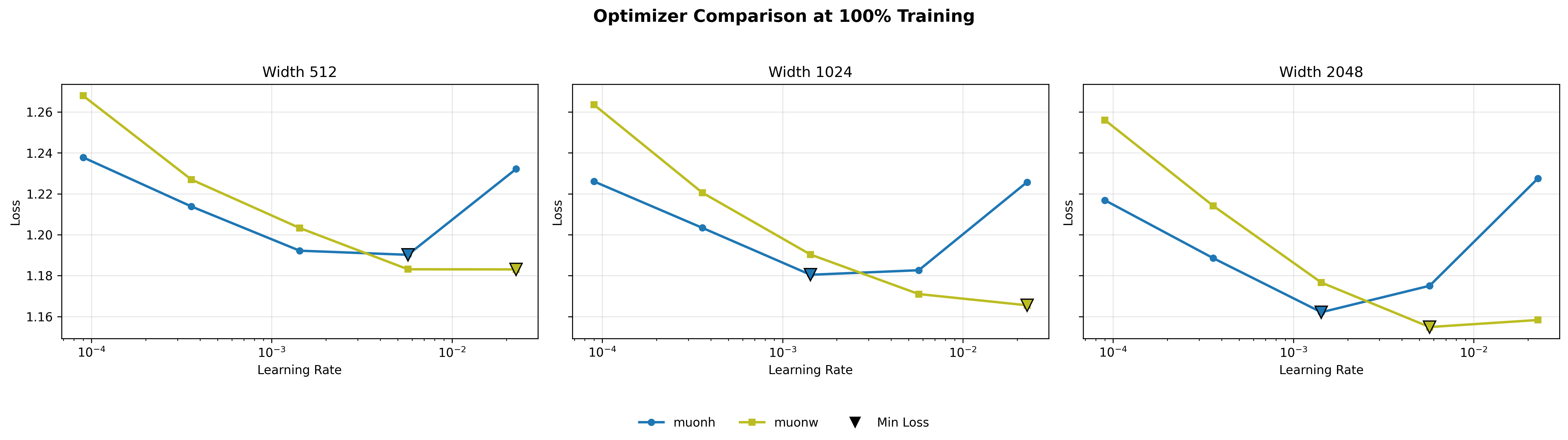 Comparison of Muon and MuonH diagnostics