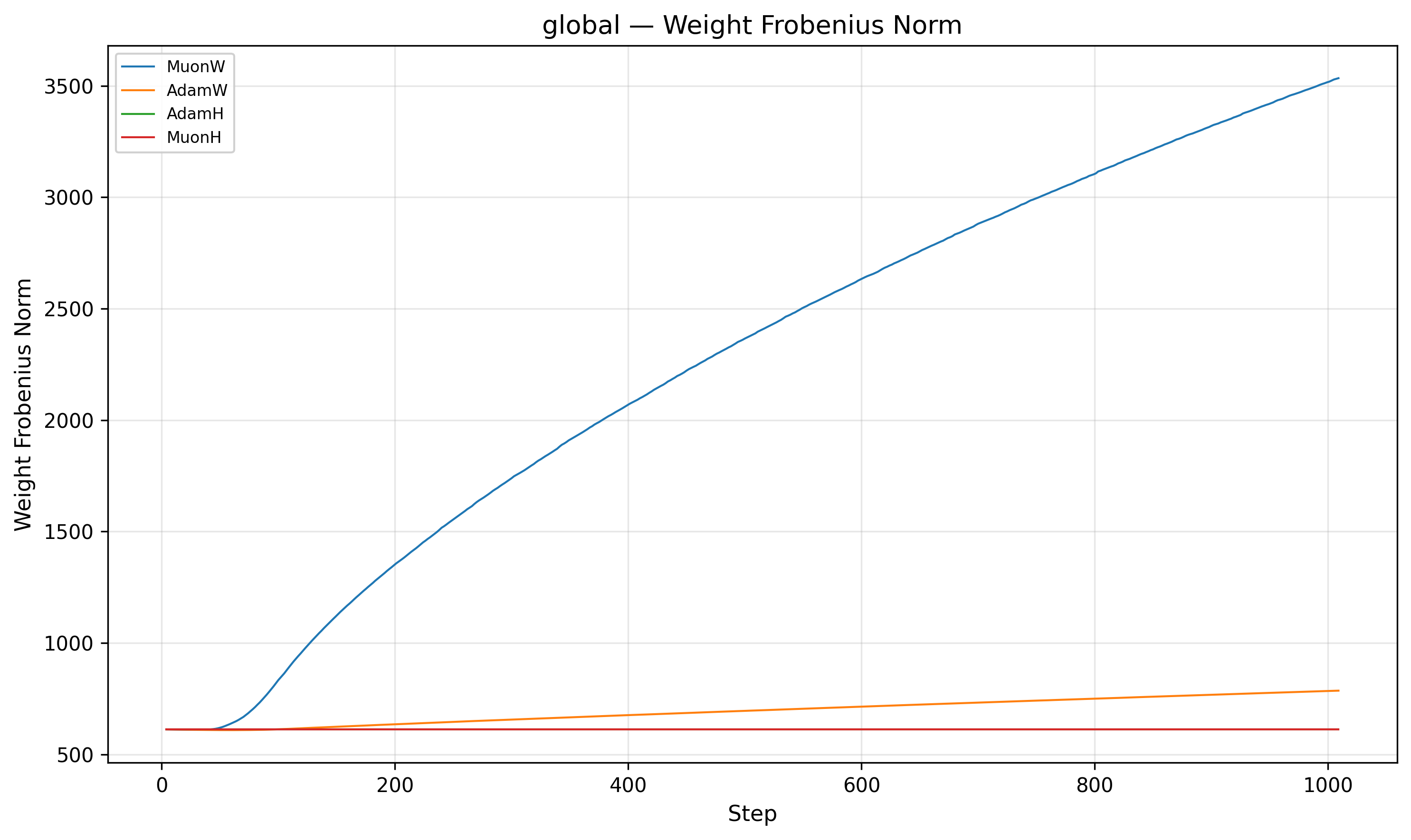 Global Weight Frobenius Norm